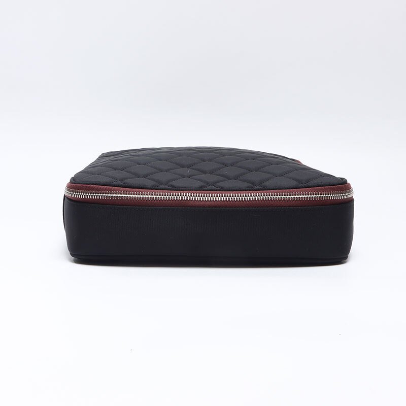 シャネル CHANEL クラッチバッグ 17番臺 2012-2013 クリスマス限定 ナイロン ラップトップ PC ケース ブラック