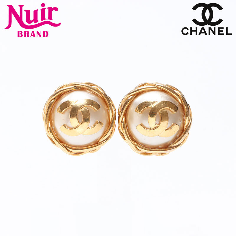 シャネル CHANEL イヤリング ココマーク ラウンド 95P 1995 ゴールド