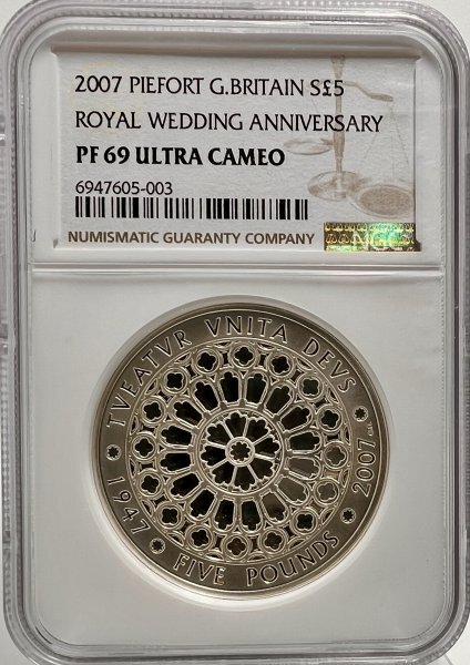 1円スタート!【準最高鑑定・倍厚】イギリス 2007年 ピエフォー 1円スタート!【準最高鑑定・倍厚】イギリス 2007年 ピエフォー