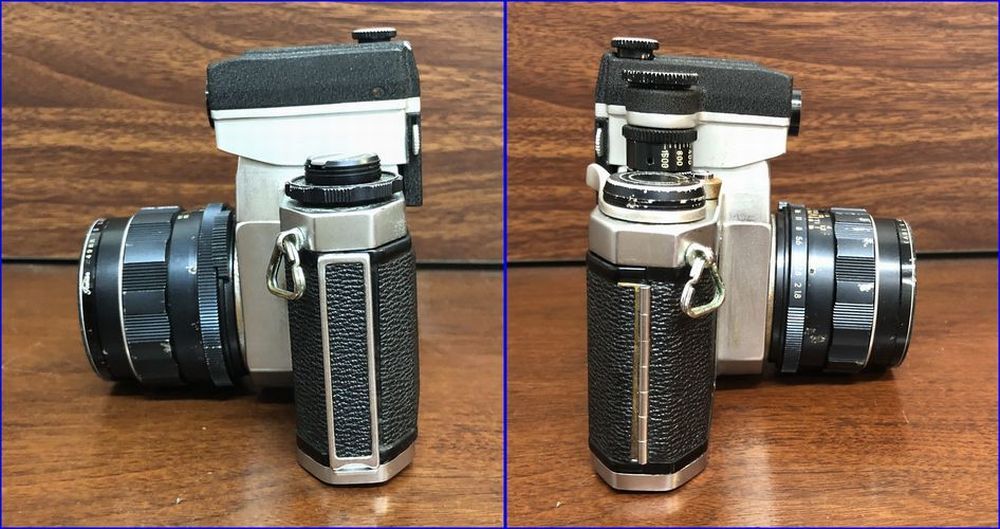 1スタ！！ASAHI PENTAX SV AOG アサヒペンタックス シルバー 本體　レンズ 露出計(jì)付　ジャンク品