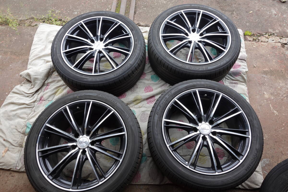 社外ホイール ヴァーテック VRー5 18インチ 8j +45 5穴114.3 / スタッドレス用 4本 マークX クラウン アルファード whー28_画像1