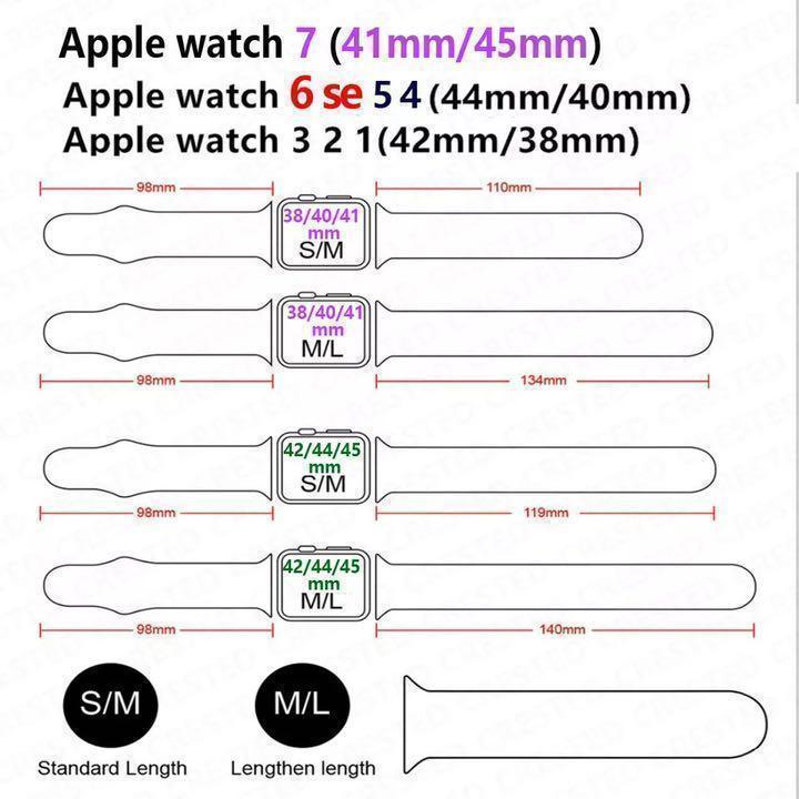 ◆Apple Watchバンド スポーツシリコンバンド38〜41mmＳサイズ白 かわいい　交換用ベルト　時計バンド　アクセサリー　おしゃれ　人気_画像3