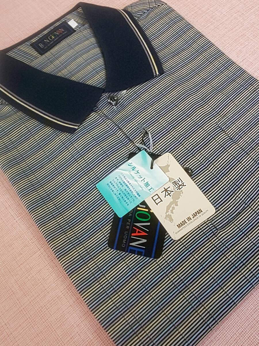 BON GIOVANE ボンジョバネ 新品 SALE!! 60%OFF 超特価 送料無(wú)料 半袖 ポロシャツ Lサイズ ゆったり目 ポケット付き ゴルフ 日本制 56516-99