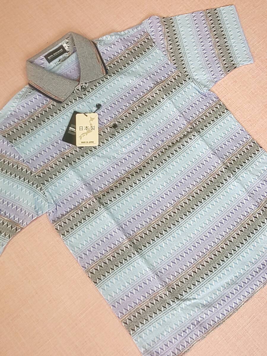 BON GIOVANE ボンジョバネ 新品 SALE 60%OFF 超特価 送料無料 半袖 ポロシャツ Sサイズ ゆったり 綿100% ポケット付き ゴルフ 日本制 56813