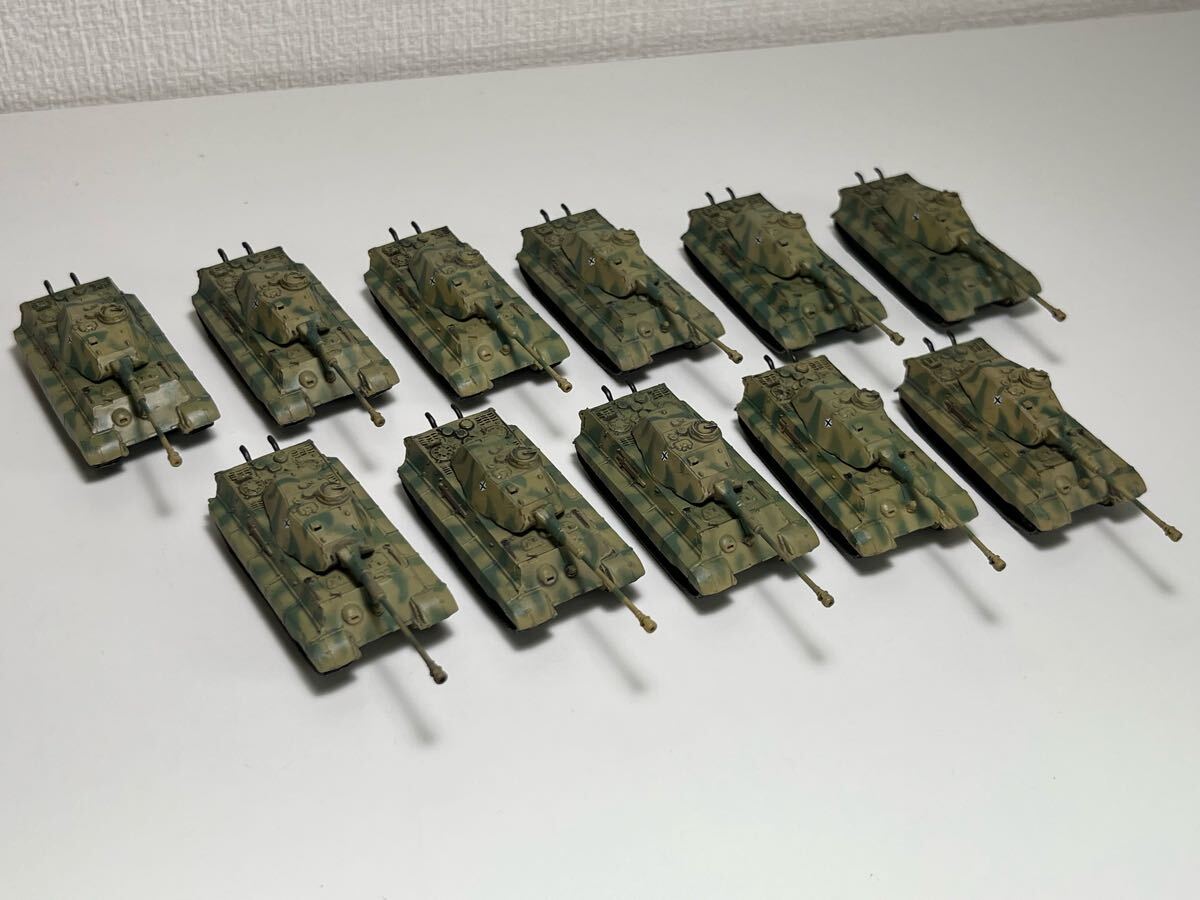 1/144 TAKARA タカラ 海洋堂 WTM ワールドタンク ミュージアム 第5弾 ドイツ ティーガー Ⅱ 重戦車 2色迷彩 ×11_画像2