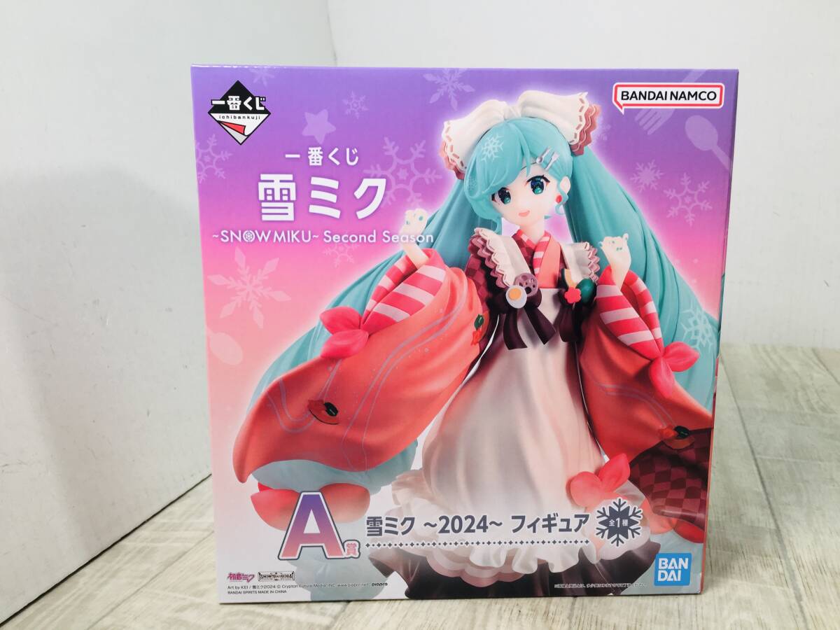 62未開封 一番くじ 雪ミク SNOW MIKU Second season A賞 雪ミク
