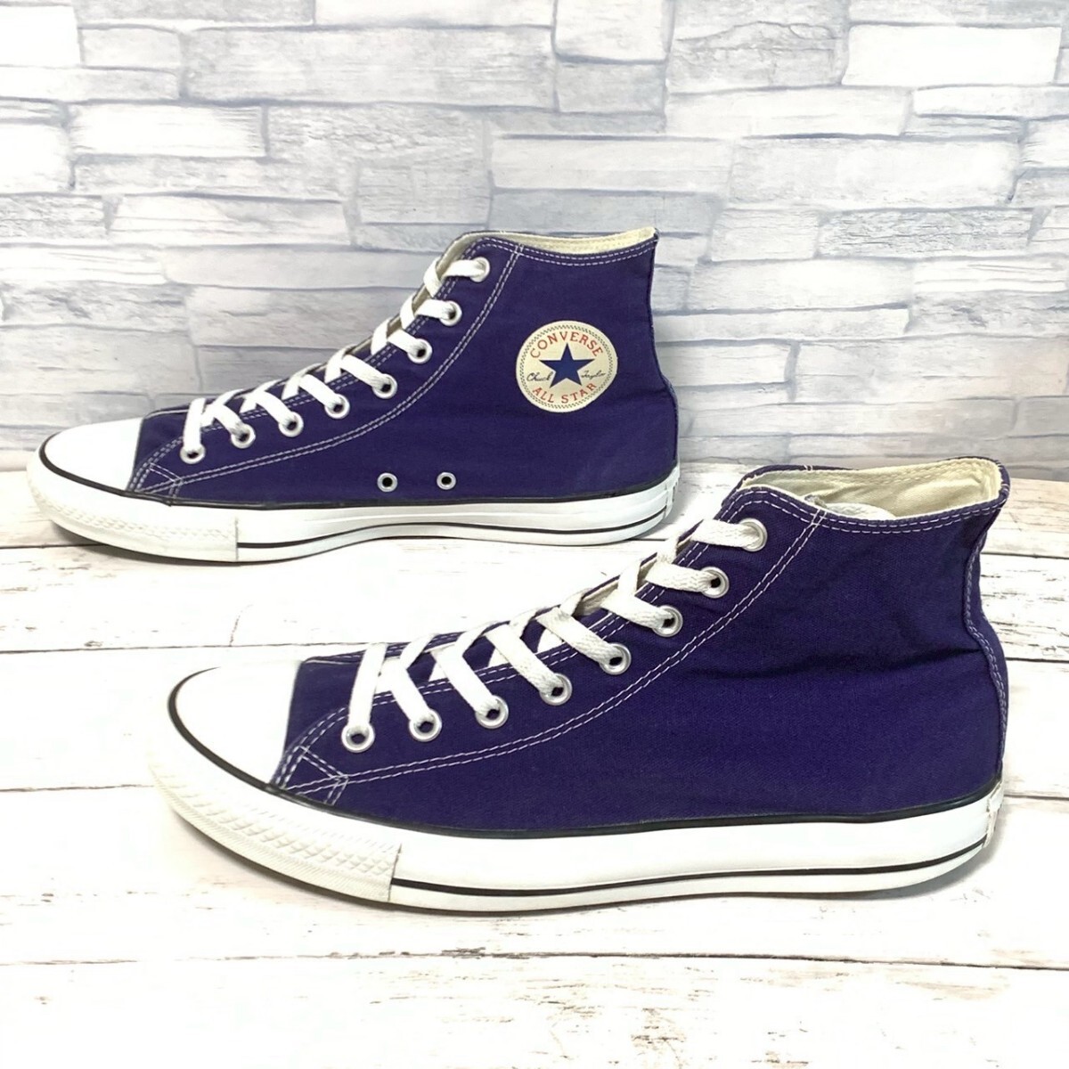 R8440bL CONVERSE コンバース ALL STAR キャンバスオールスターHI ハイカットスニーカー パープル系 メンズ 29cm 132308C_画像4