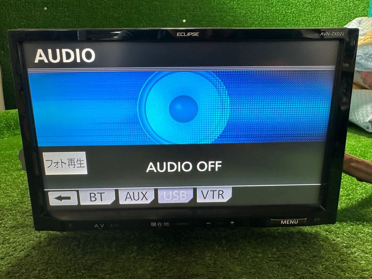 ECLIPSE イクリプス AVN-ZX02i 9インチ メモリーナビ カーナビ 地図データ2012年 フルセグ CD DVD SD USB Bluetooth 