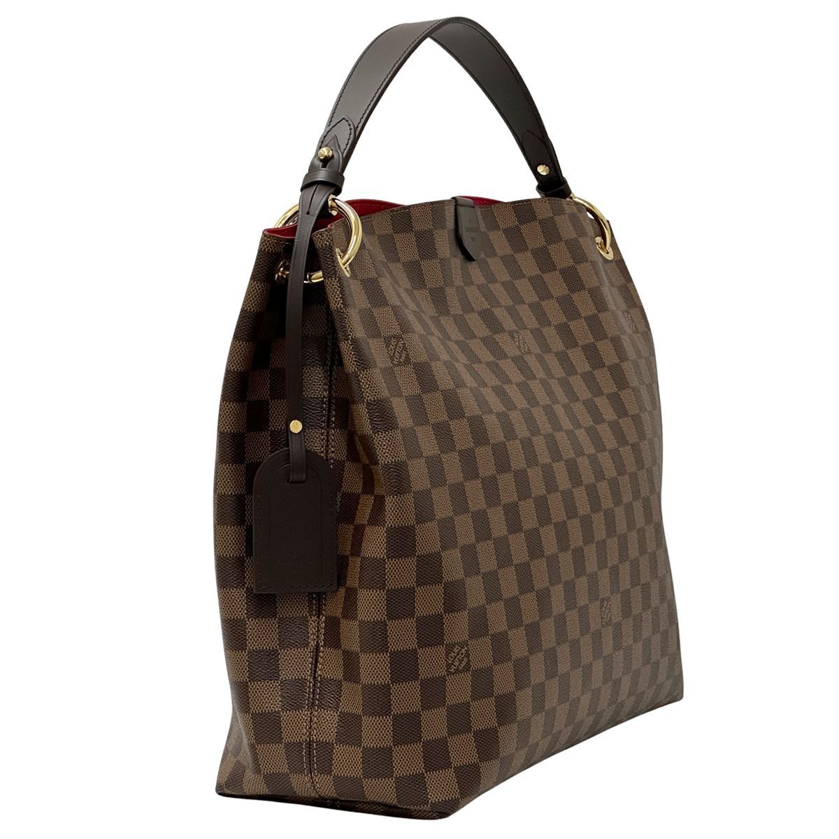  Louis * Vuitton LOUIS VUITTON сумка Damier женский мужской бренд большая сумка Grace полный MMebenN44045 Brown 