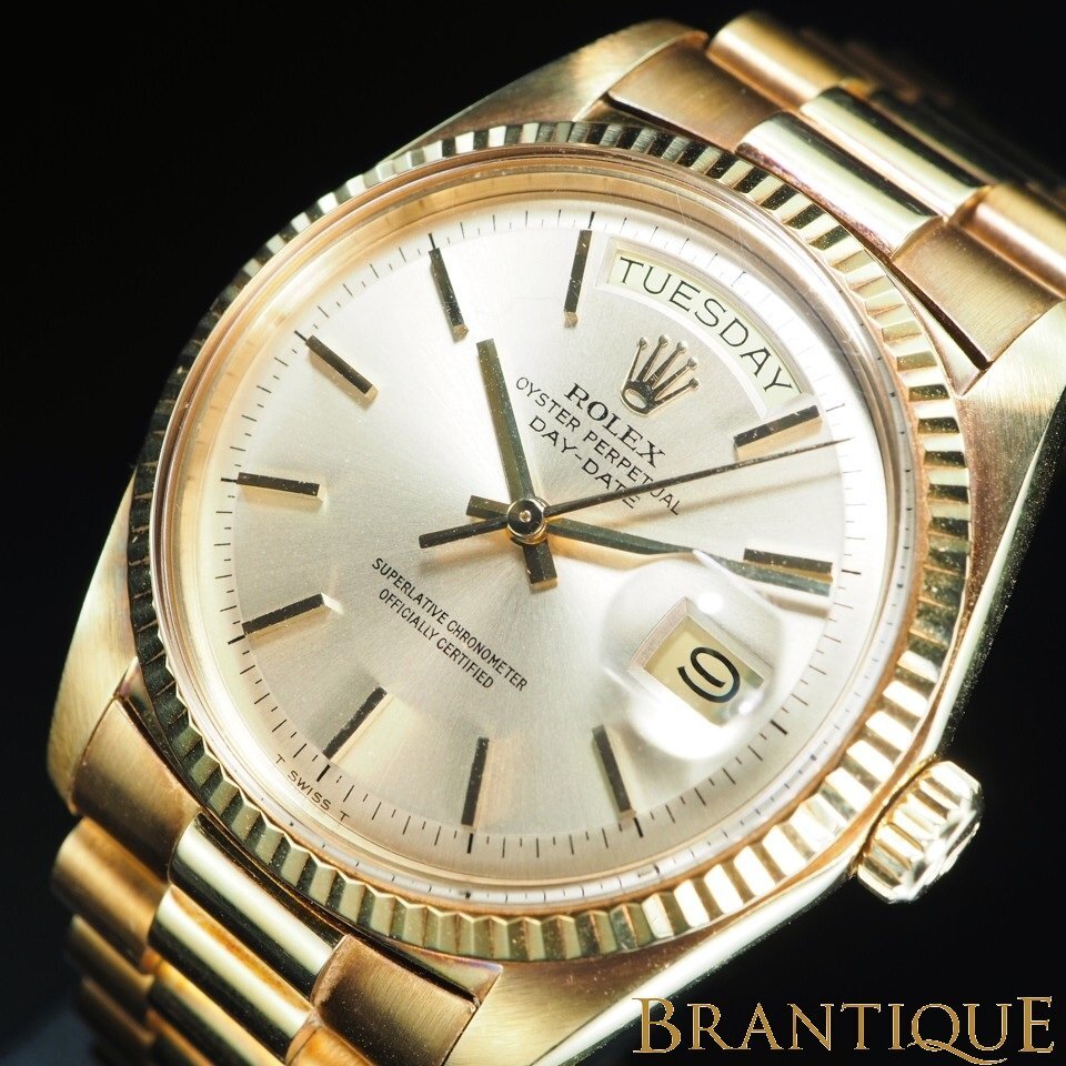 ◆保証書付屬◆ ROLEX ロレックス デイデイト 1803 K18 126.8g 23コマ 自動巻き 保証書 メーカー修理証明書 箱 當(dāng)時物 腕時計(jì) 「26201」