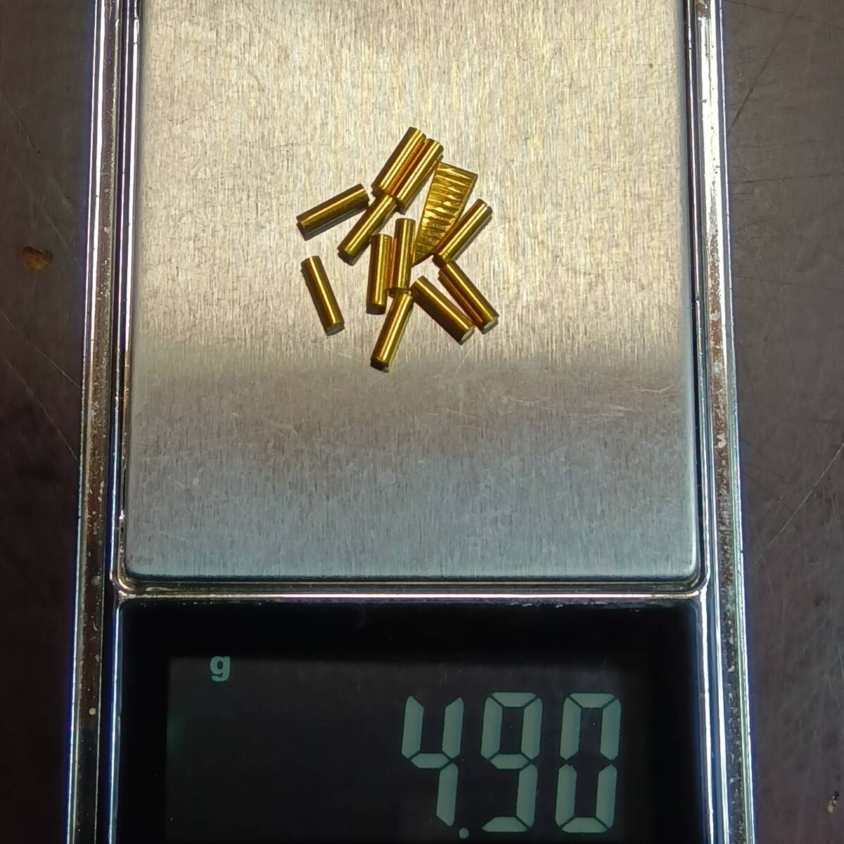 纯金　4.90グラム　24金　金　银制品　贵金属　シャフト型　