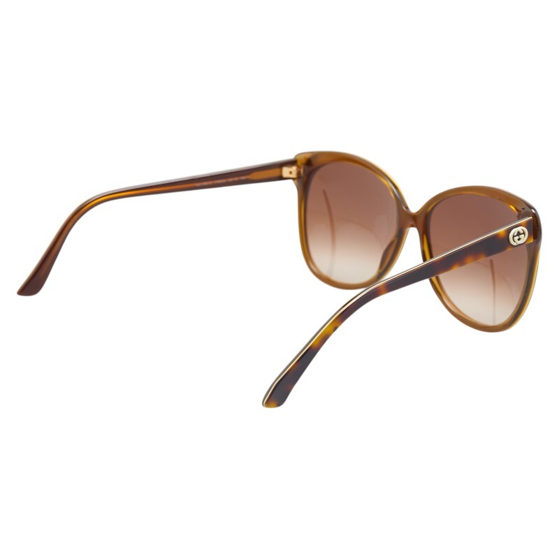 グッチ サングラス GG3165/S ブラウン プラスチック レディース GUCCI 【中古】