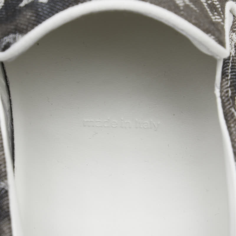 ルイ ヴィトン トロカデル ライン モノグラムインク スリッポン スニーカー サイズ:8 1/2 ブラック メンズ LOUIS VUITTON 【中古】