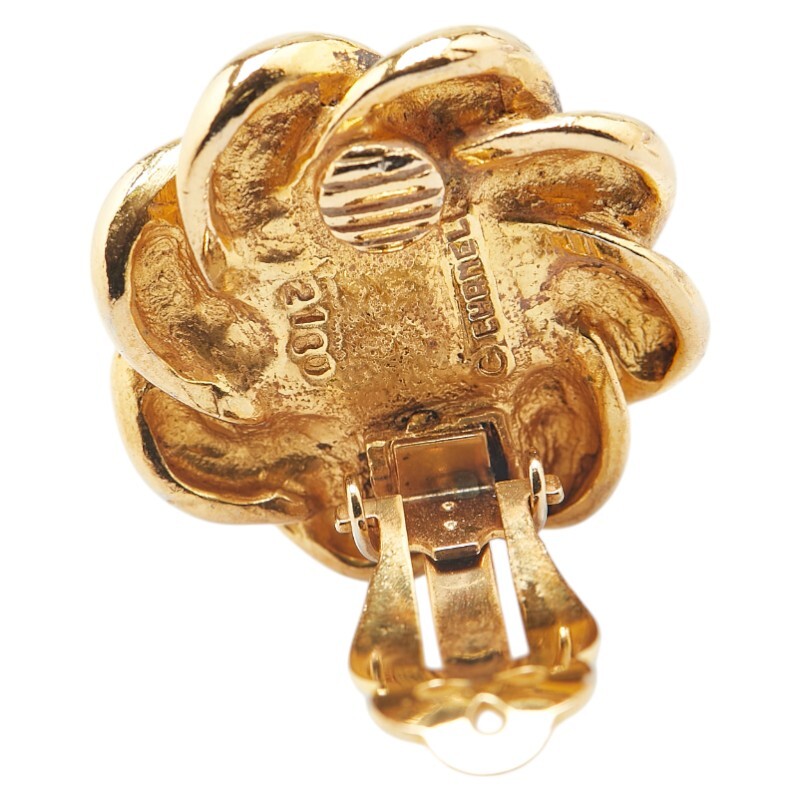 シャネル イヤリング ゴールド メッキ フェイクパール レディース CHANEL 【中古】