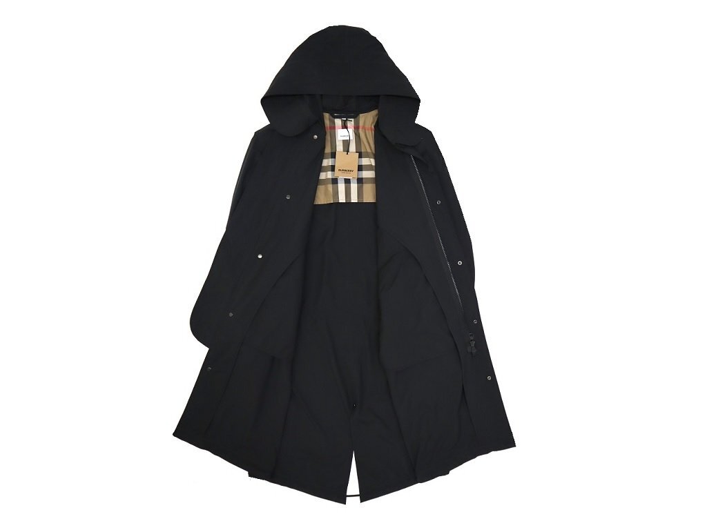 e:【美品】バーバリーロンドン ハーフコート ブラック Yahoo!オークション - 26万新品 L BURBERRYバーバリー 軽量