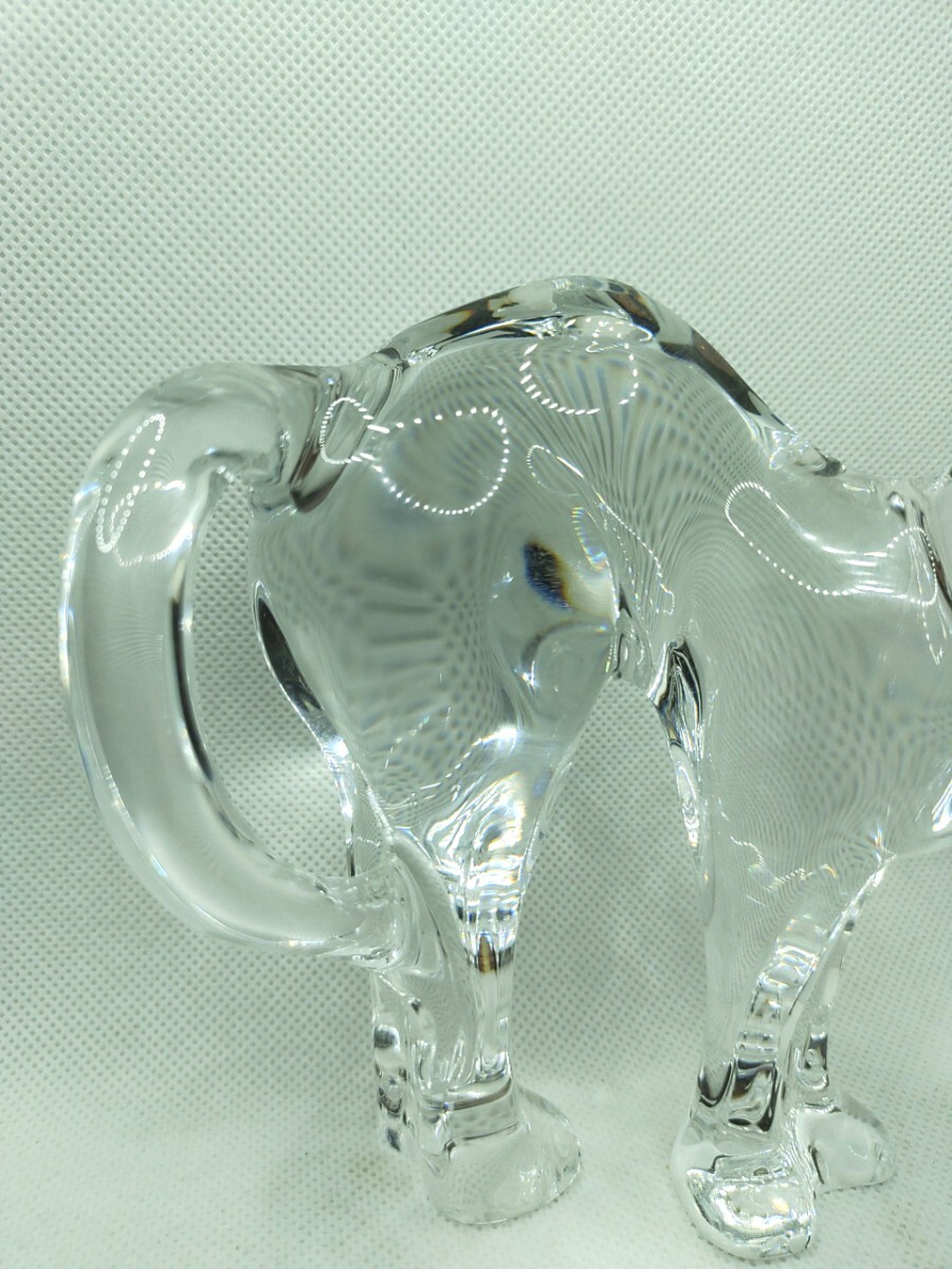 美品 バカラ Baccarat オブジェ インテリア 置物 ラウンドバックキャット クリスタルフィギュア 猫 正規品保証 6S-6500 【完動品】_画像4