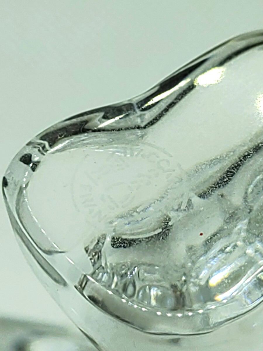 美品 バカラ Baccarat オブジェ インテリア 置物 ラウンドバックキャット クリスタルフィギュア 猫 正規品保証 6S-6500 【完動品】_画像8