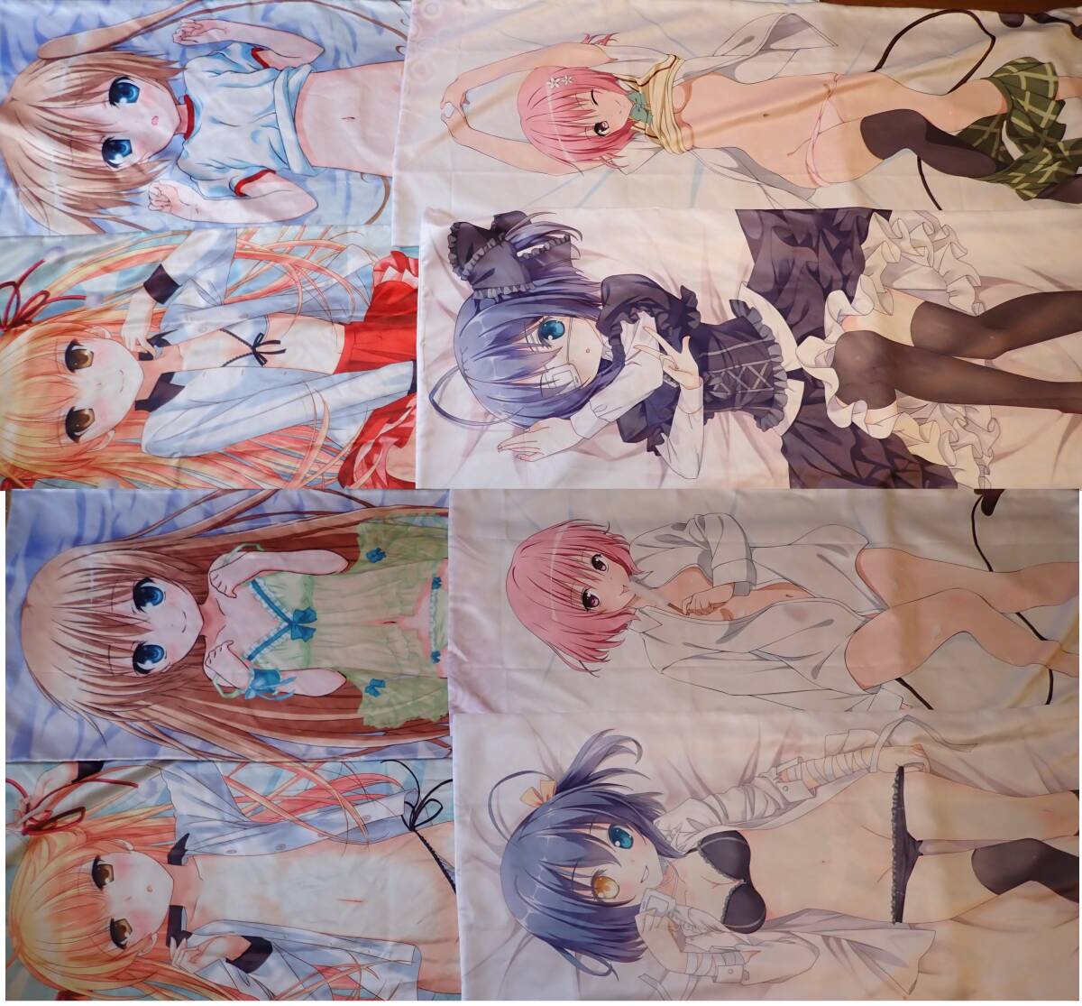 各種アニメキャラ　抱き枕　ピーチスキン　150ｘ50　ジャンク