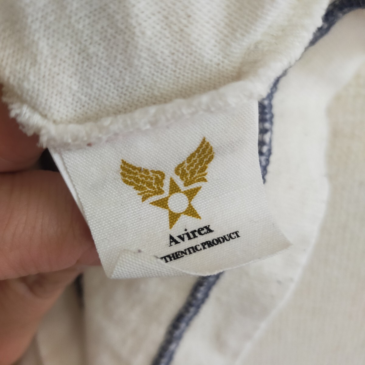 AVIREX アヴィレックス フロッキープリント 半袖Tシャツ ピンナップガール B-17G M ホワイト(白)