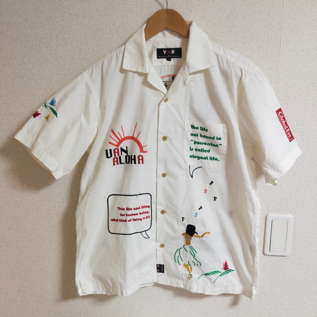 VAN JAC JACKET ヴァン ヂャケット 希少 総柄刺繍 アロハシャツ