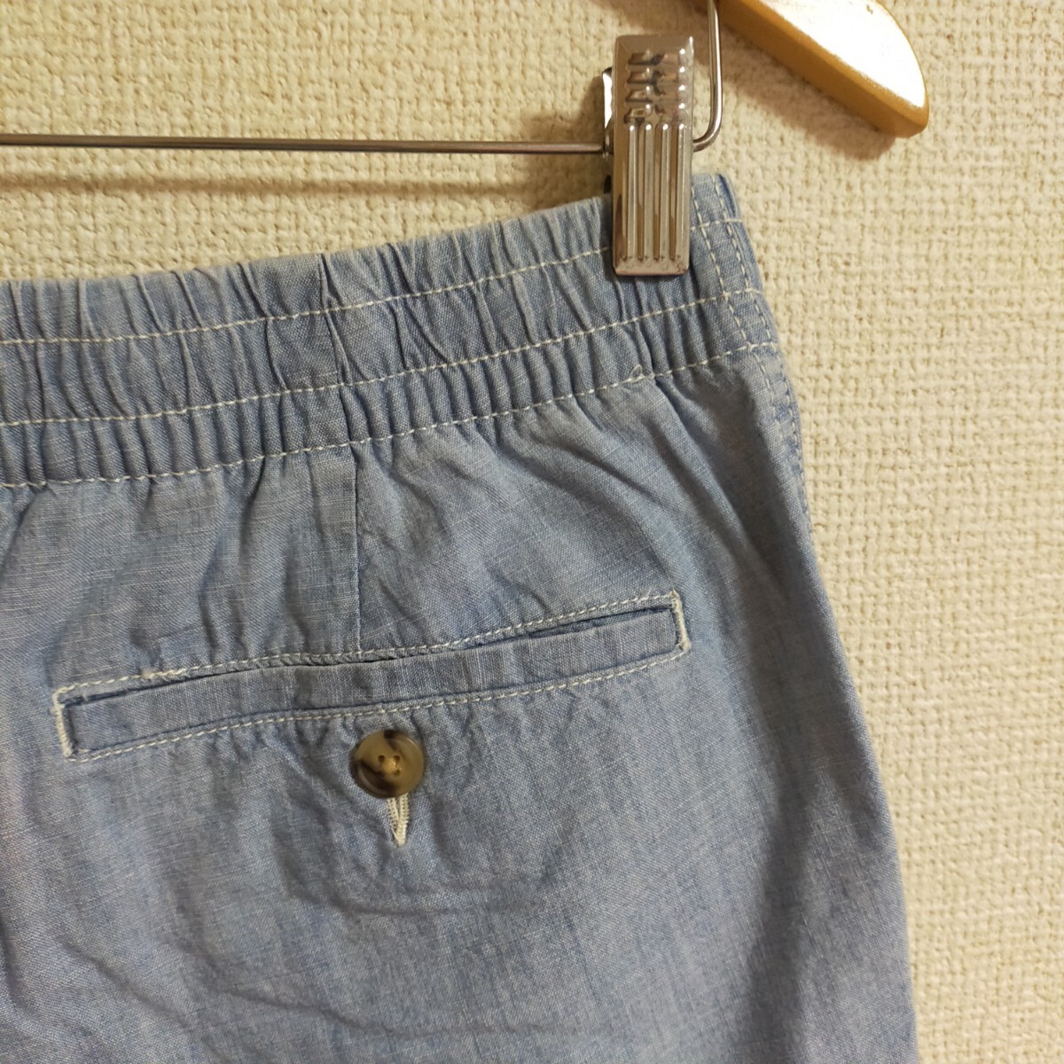 POLO RALPH LAUREN ポロ ラルフローレン イージーパンツ ショートパンツ デニムショーツ XS ライトインディゴブルー