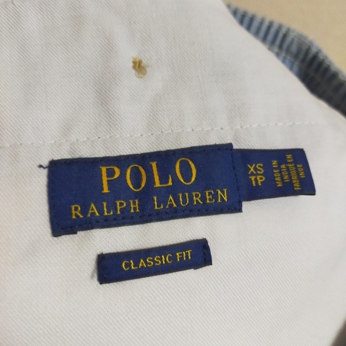 POLO RALPH LAUREN ポロ ラルフローレン イージーパンツ ショートパンツ デニムショーツ XS ライトインディゴブルー