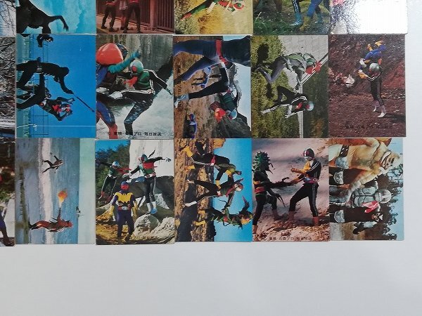 sD716s [當(dāng)時(shí)物] カルビー 仮面ライダー?仮面ライダーV3スナック 戦闘シーンまとめ 計(jì)50枚 ガラガランダ クモライオン 他 | トレカ