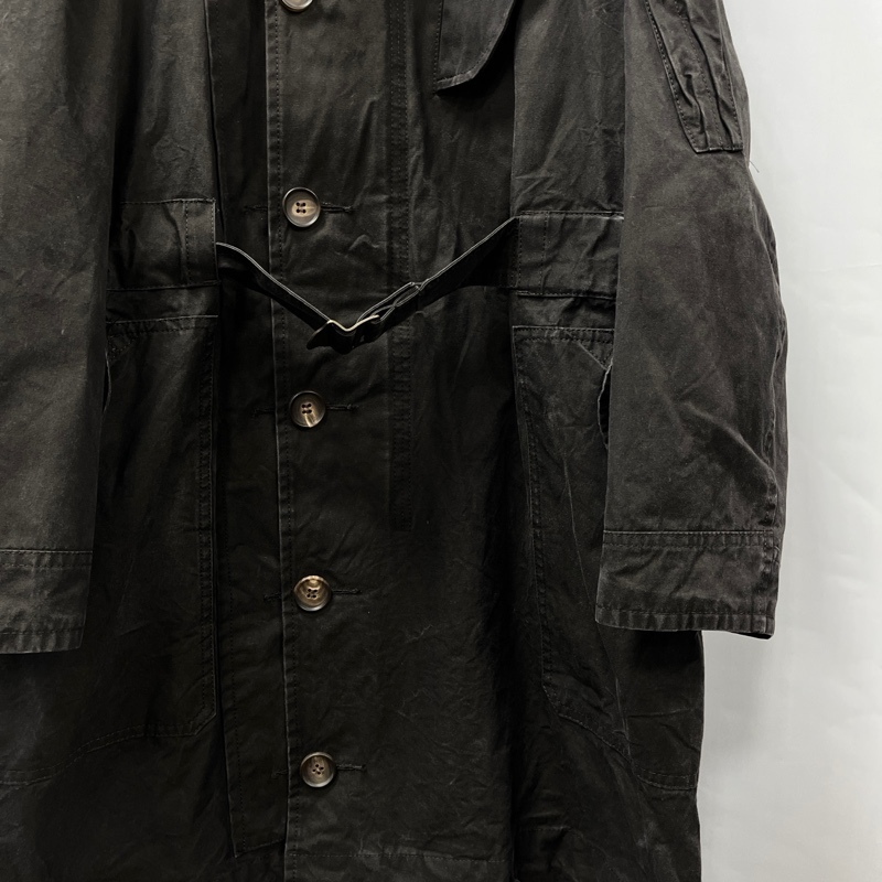 AUBERGE/オーベルジュ/LANCASTER/ランカスター/超高密度ミリタリーコットン コールドウェザーパーカ/アルパカボア/フェードブラック/40_画像4