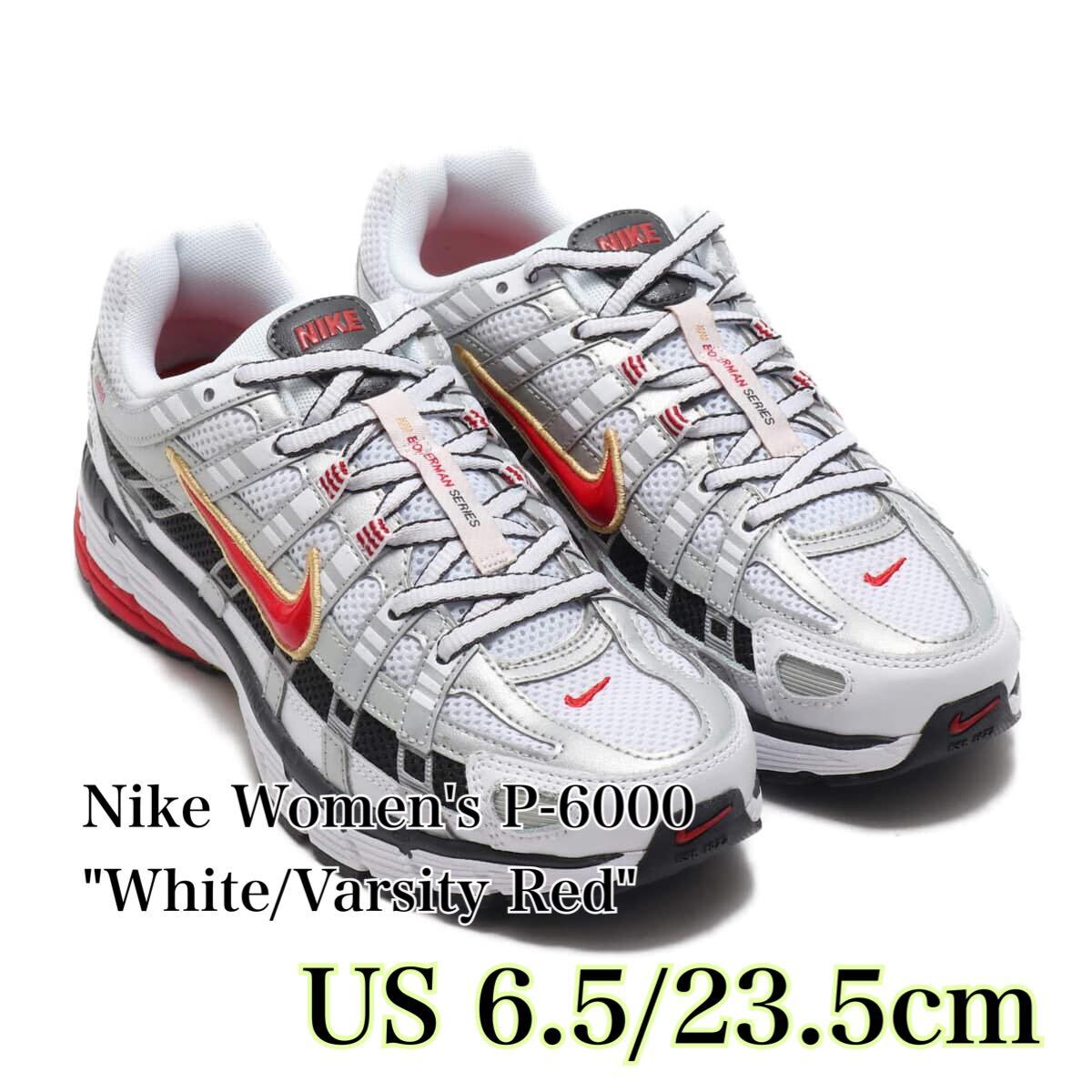 人気便利グッズ Nike Women's P-6000 White/Varsity Redナイキ ウィメンズ P 靴