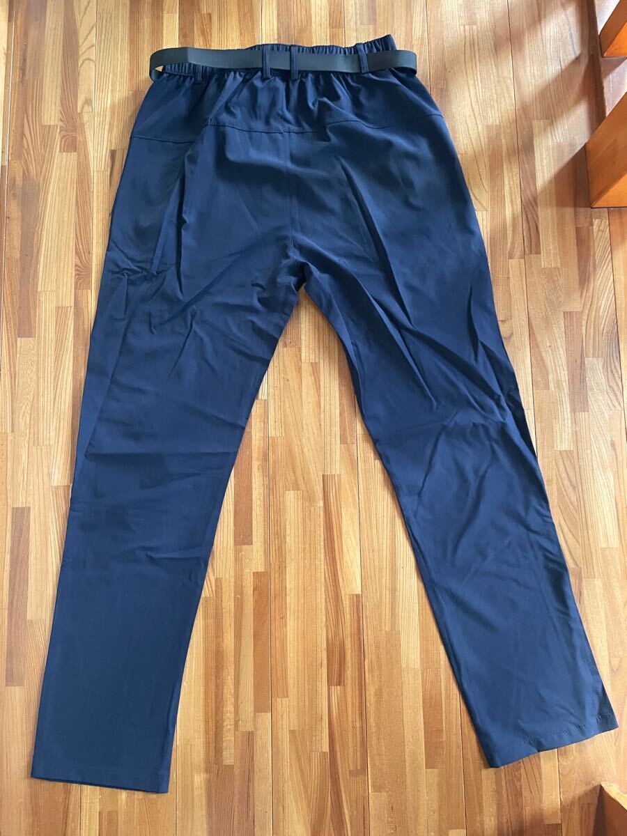 著脫可能 ベルト付き 撥水 速干 薄トレッキングパンツ 春夏用 ネイビー L