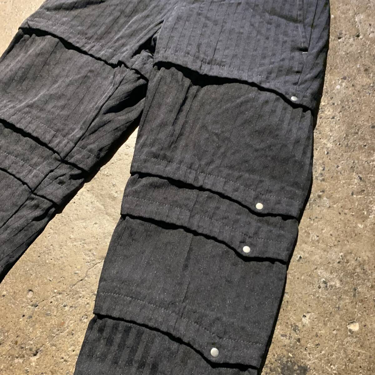COMME des GARCONS HOMME PLUS 16AW ポリ縮甲冑パンツ XS PR-P031 コムデギャルソンオムプリュス 平和の鎧