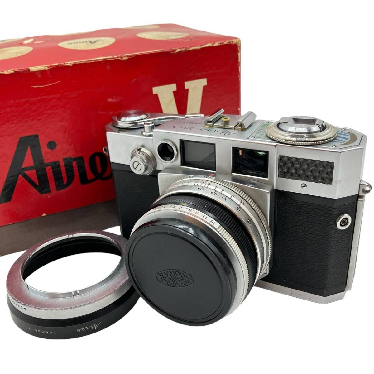その他 【未確認(rèn)】AIRES アイレス フィルムカメラ 35-V レンズ付き CORAL 1:1.9 f=4.5cm レンジファインダー レトロ 稼働未確認(rèn)