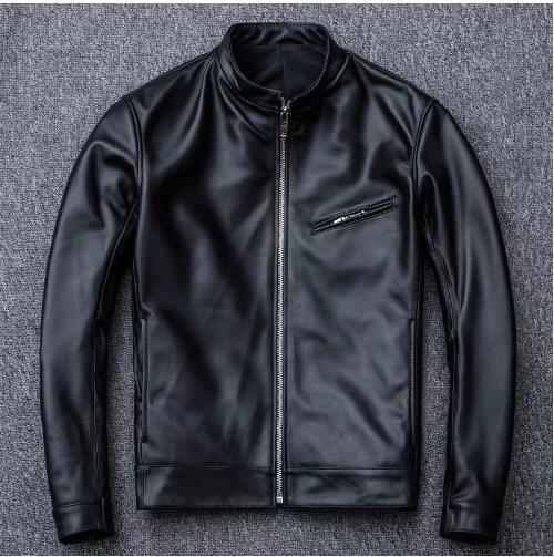 美品☆シープスキン スタンドカラー シングルライダース レザー 美品☆シープスキン スタンドカラー シングルライダース レザー