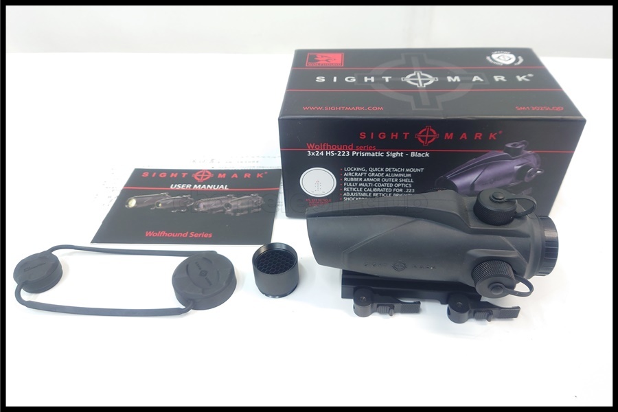 東京)SIGHTMARK WOLF HOUND 3x24 LQD Prismatc sight ライプフスコープ HS-223 実物_画像1