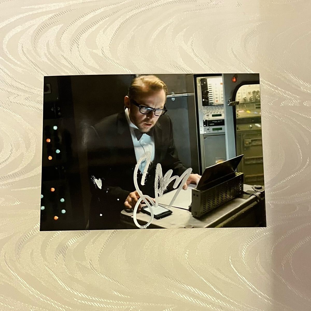 ミッションインポッシブル サイモン・ペッグ 直筆サイン トム・クルーズ グッズ イーサン・ハント ヘイリー・アトウェル_画像1