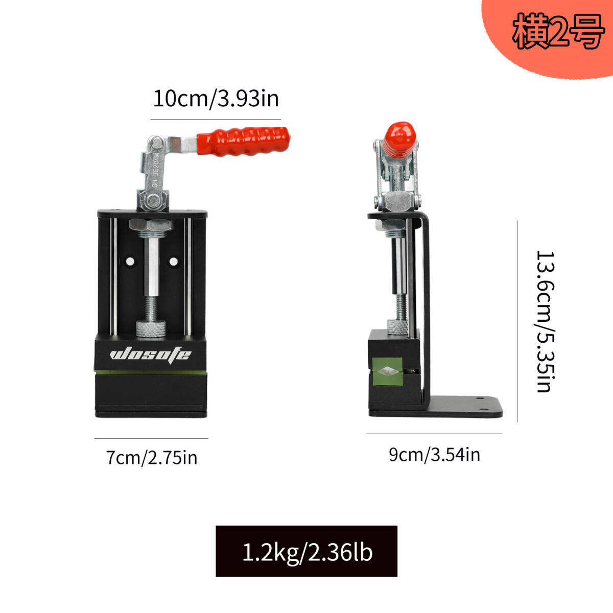 ゴルフ グリップ ツール クランプ グリップ 交換 バイス クランプ横2号_画像3