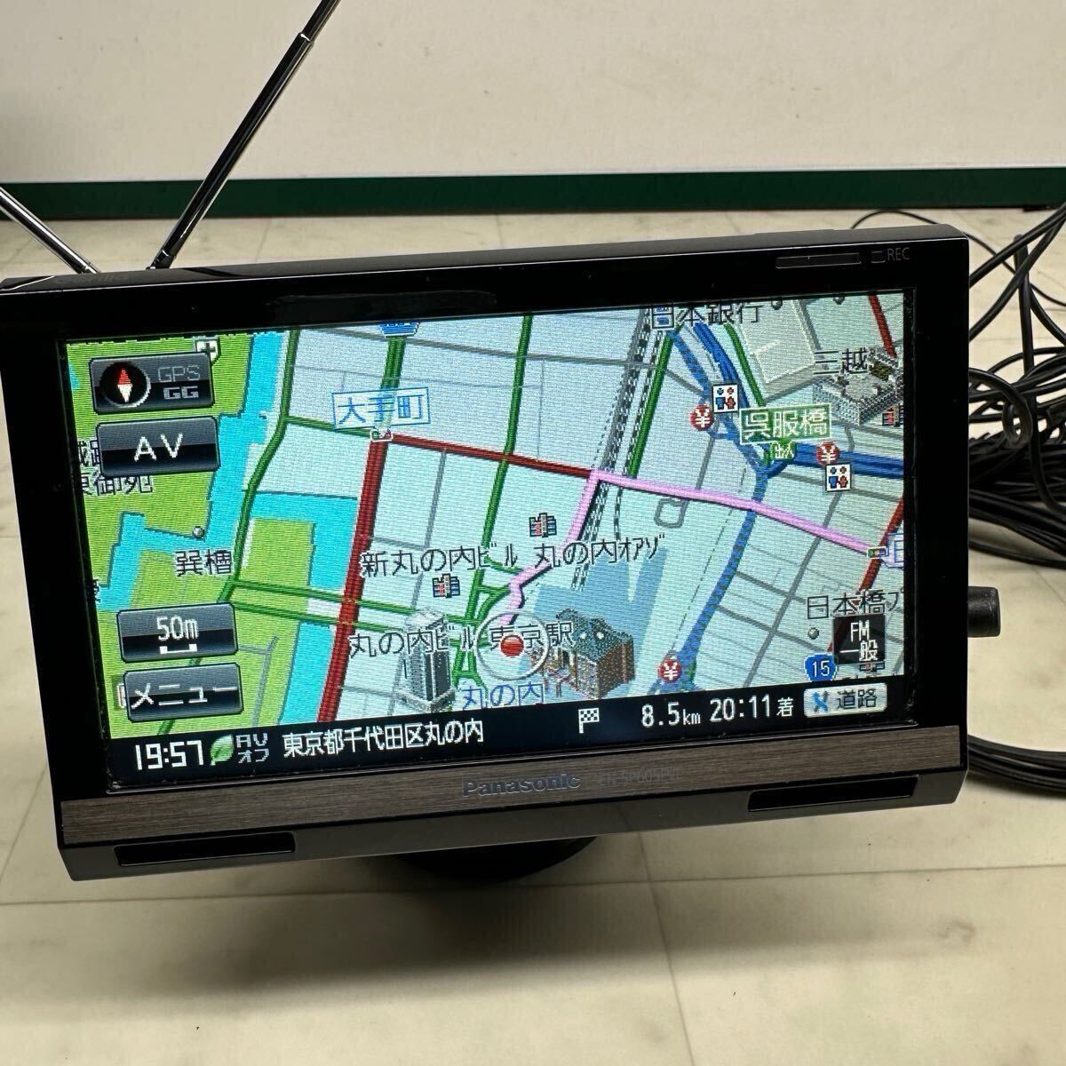 Panasonic CN-SP605FVL ゴリラ Gorilla SSDポータブルカーナビ 地デジフルセグTV 通電確認のみ【管4120Y】
