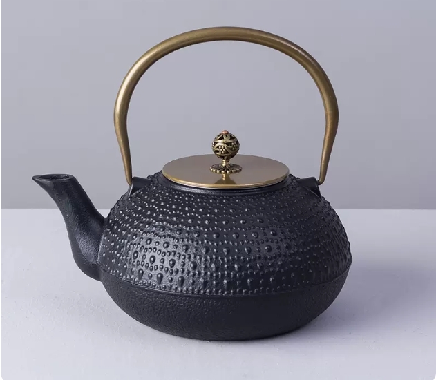 あなたにおすすめの商品 茶道具 提梁壺☆新品 老鉄瓶 南部鉄器 銅製蓋 対応 銅製取っ手 鉄瓶