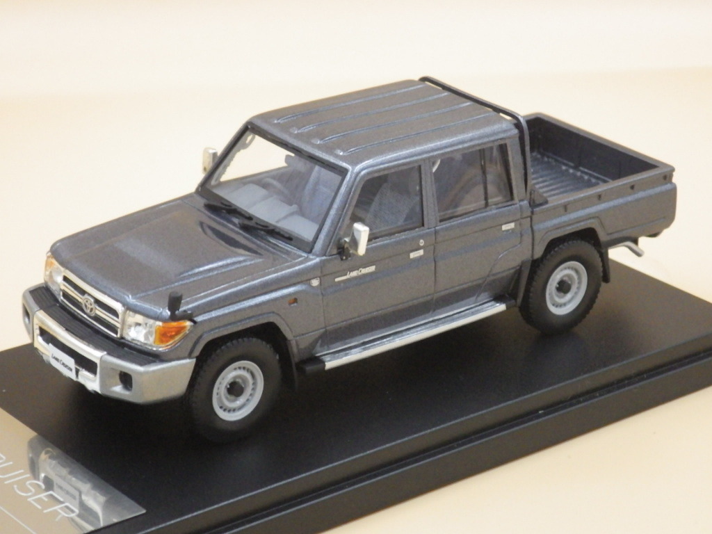 Hi-Story Toyota LAND CRUISER(70 PICK UP 2014) GRAY MET S=1/43 HS116GY_画像1