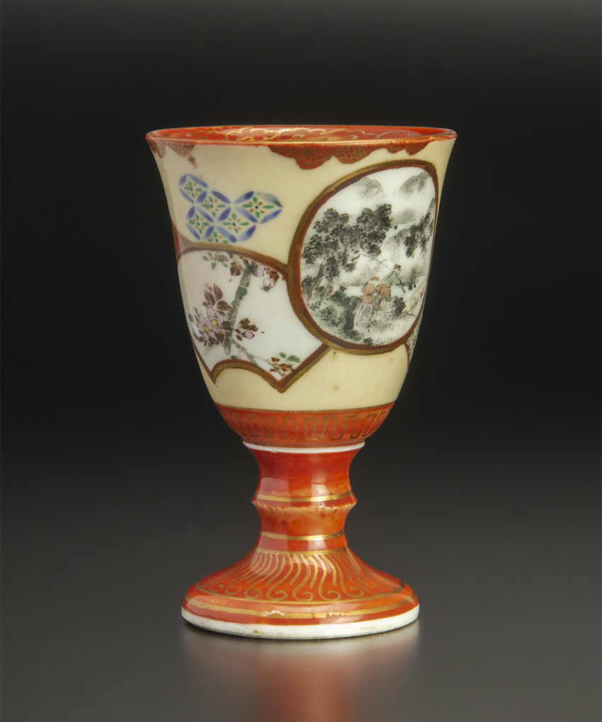 九谷瓶 古美術 古玩 逸品 高さ19.5cm