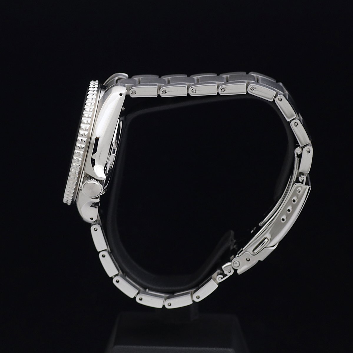 1円～ 超美品 保証殘 日差良好 セイコー SKX Sports タイムソナー SRPJ45K1 4R36-13N0 SS メンズ 自動(dòng)巻 ブルーグリーン文字盤(pán) 箱保取