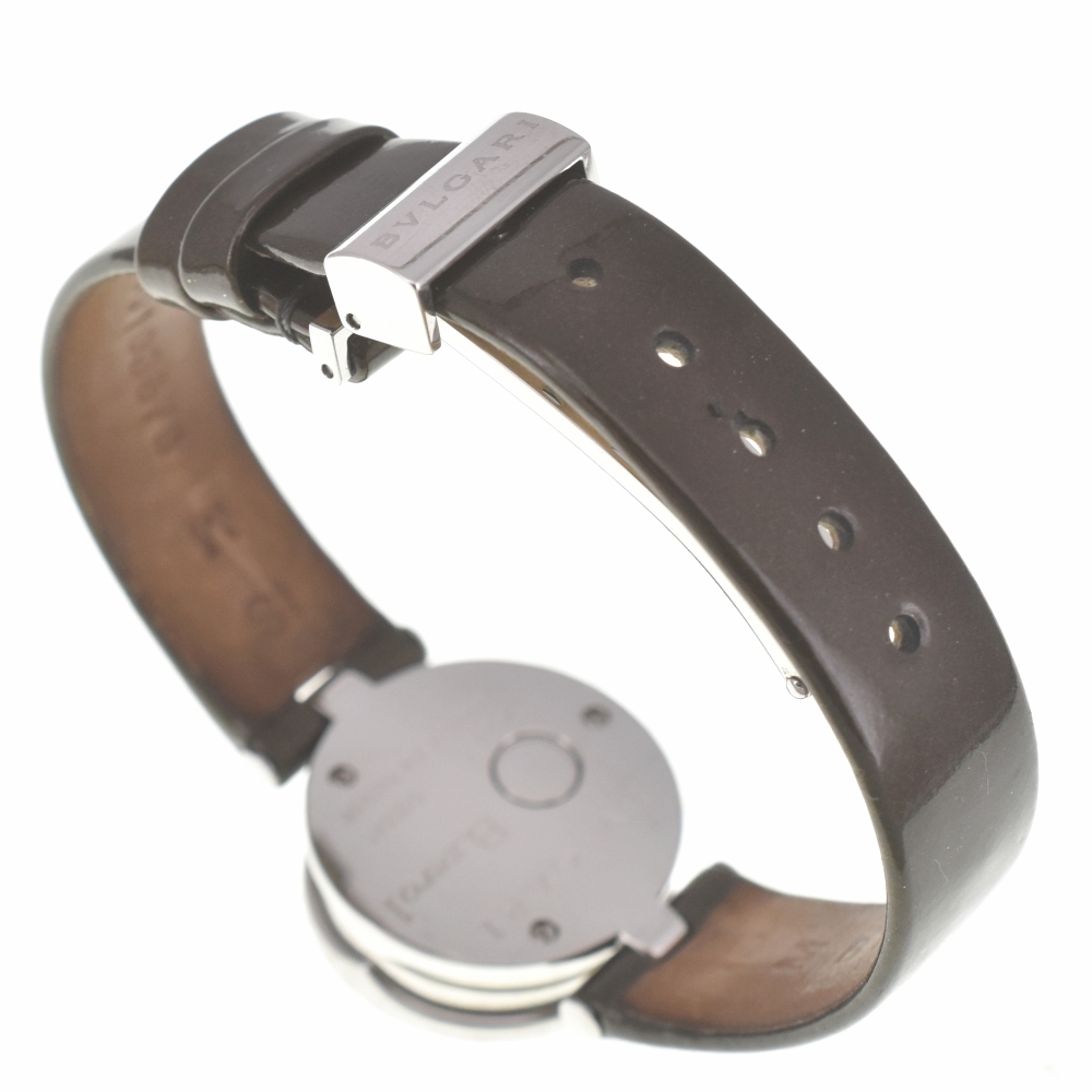  BVLGARY BVLGARI BZ22S B.zero1 12P бриллиант SS/ кожа кварц женский H#139001