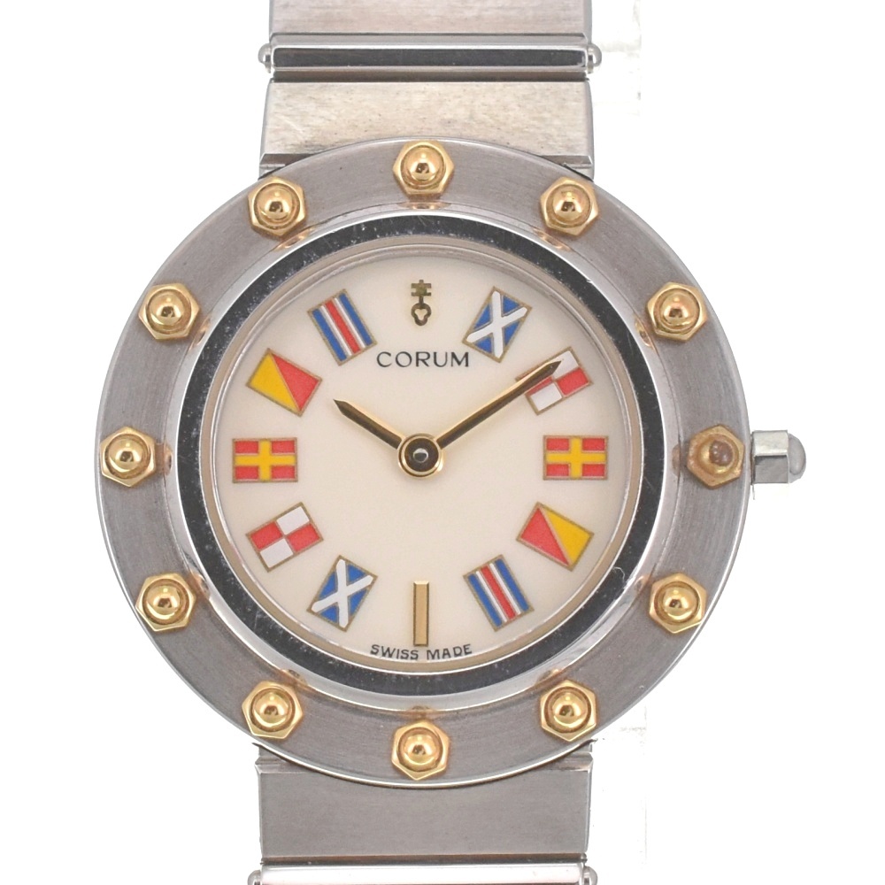  Corum CORUM 47.435.39V96 Clipper Club SS/K18 кварц женский прекрасный товар коробка * с гарантией .H#139005