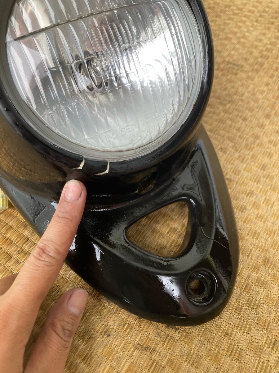 59077■ ヤマハ ビーノ SA10J (073番台〜) 外装 純正 インナー ボード フロント カウル フェンダー ライト サイド カバー セット_画像8