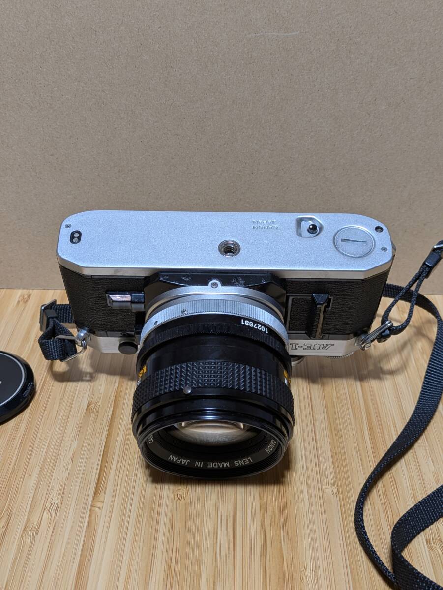 【簡易動作ＯＫ?シャッター鳴き無し】CANON AE-1レンズ FD 50mm 1:1.4　S.S.C フィルムカメラ 簡易清掃済み　外観美品