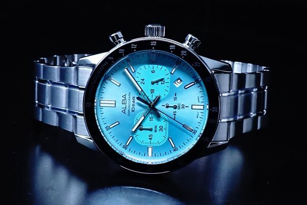 1円～【廃版モデル】セイコーSEIKO/SOLARソーラークロノグラフ