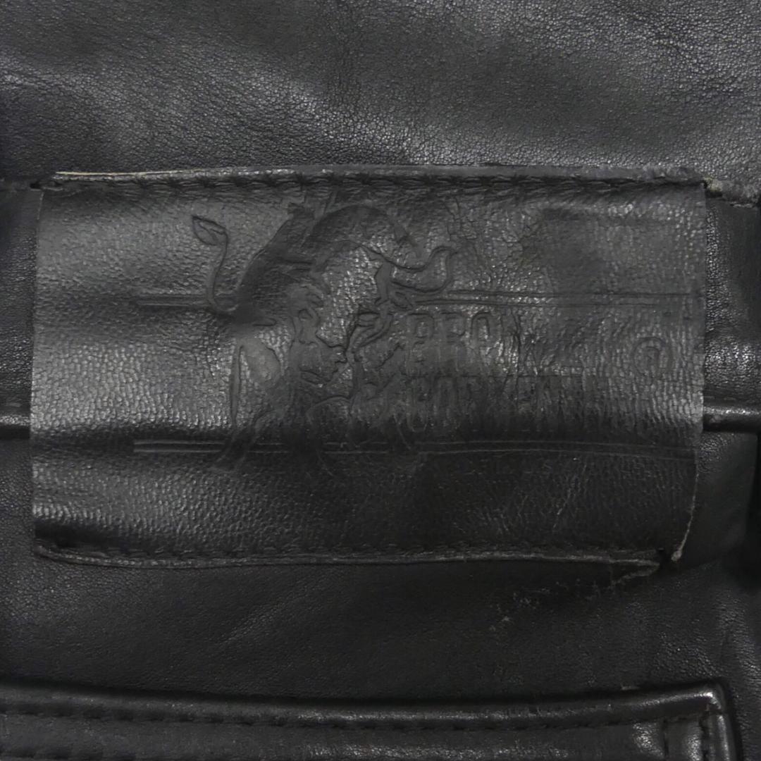 即決★BRANDED GARMENTS★W32 レザーパンツ ブランデッドガーメンツ メンズ 黒 本革 ライダースパンツ 本皮 ツーリング