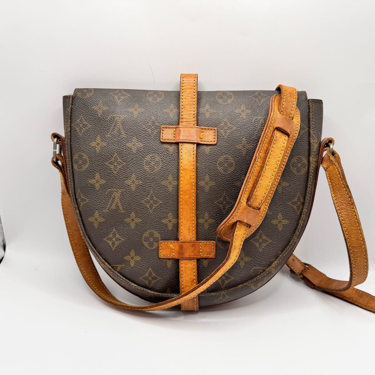 LOUIS VUITTON Louis Vuitton монограмма Chantez .GM сумка на плечо 