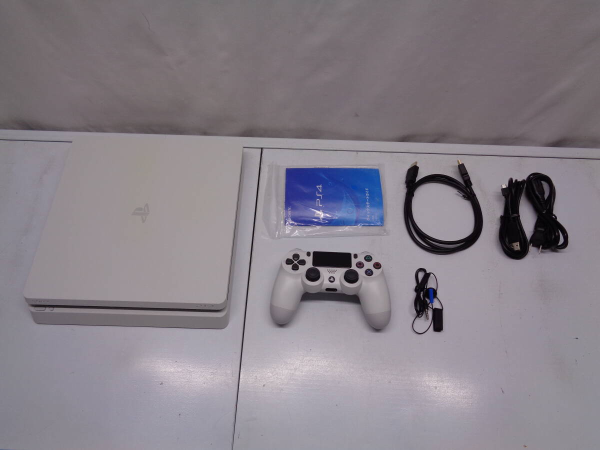 25-6① PS4 本体 PlayStation 4 グレイシャー・ホワイト 500GB