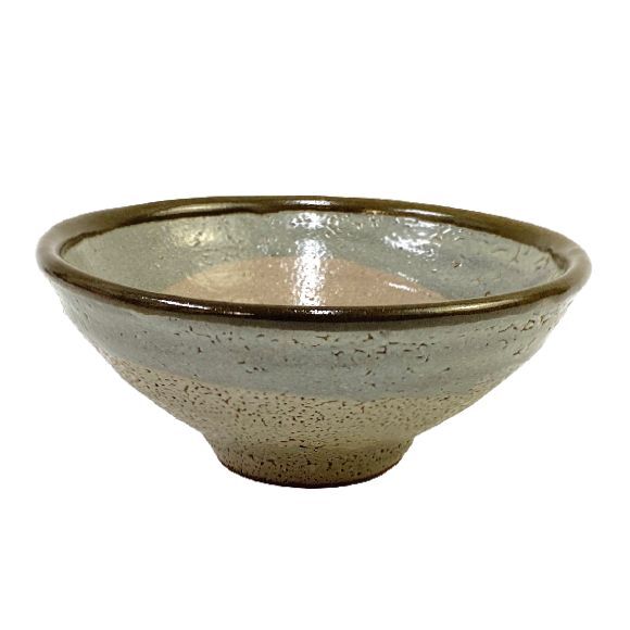 益子焼人間国宝 濱田庄司 茶碗 共箱付き M0055【茶道具】益子焼 人間国宝「濱田 庄司」作・地掛 像里